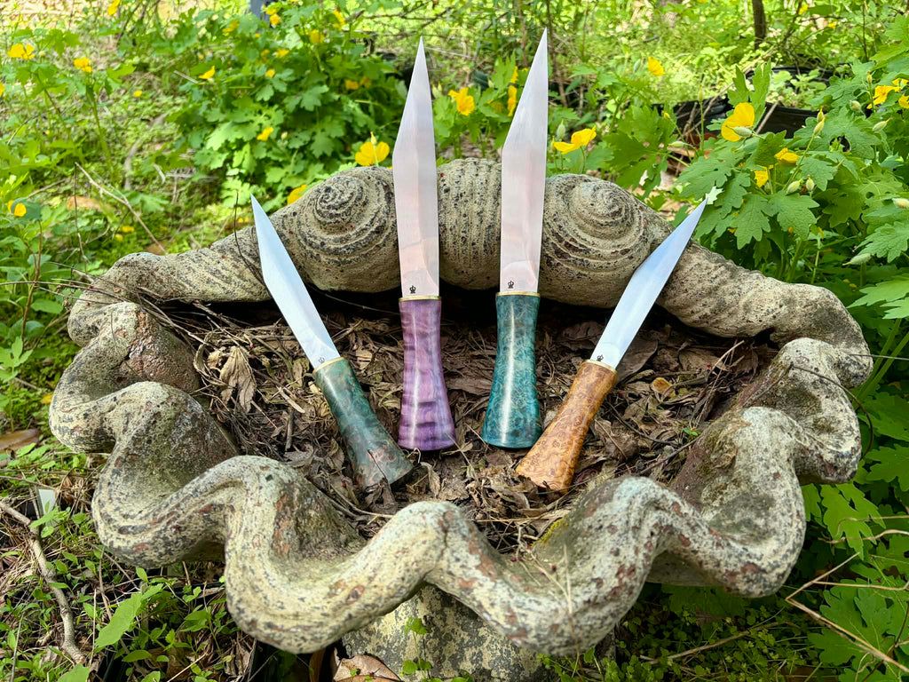Stabilized wood grip Seax