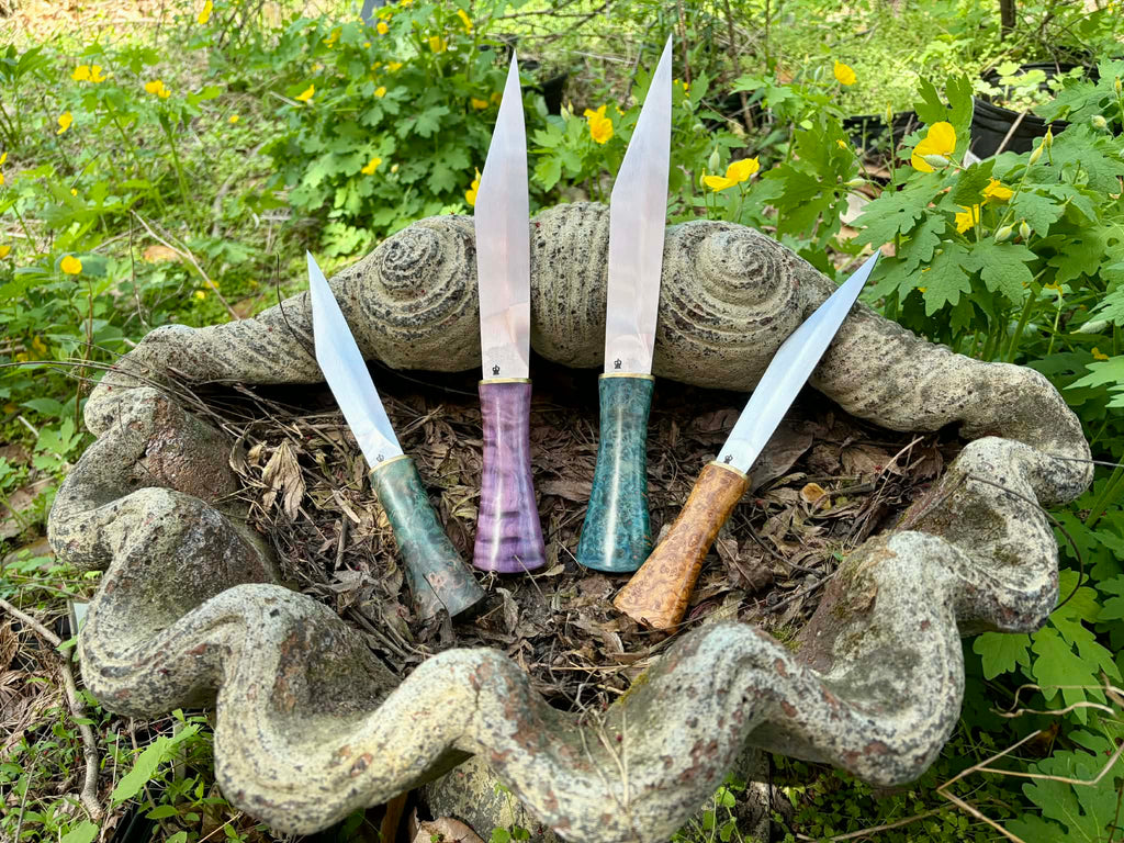 Stabilized wood grip Seax